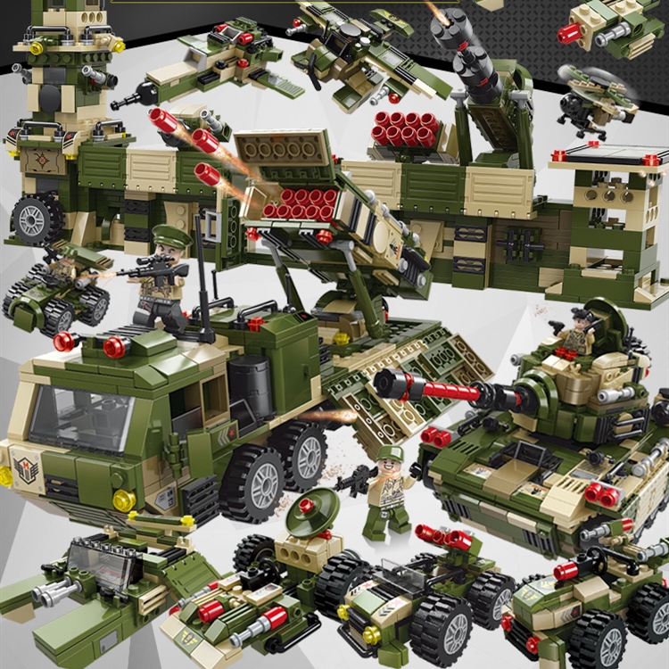 Đồ Chơi Lắp Ráp Xe Tăng Kích Thích Trí Thông Minh Cho Bé