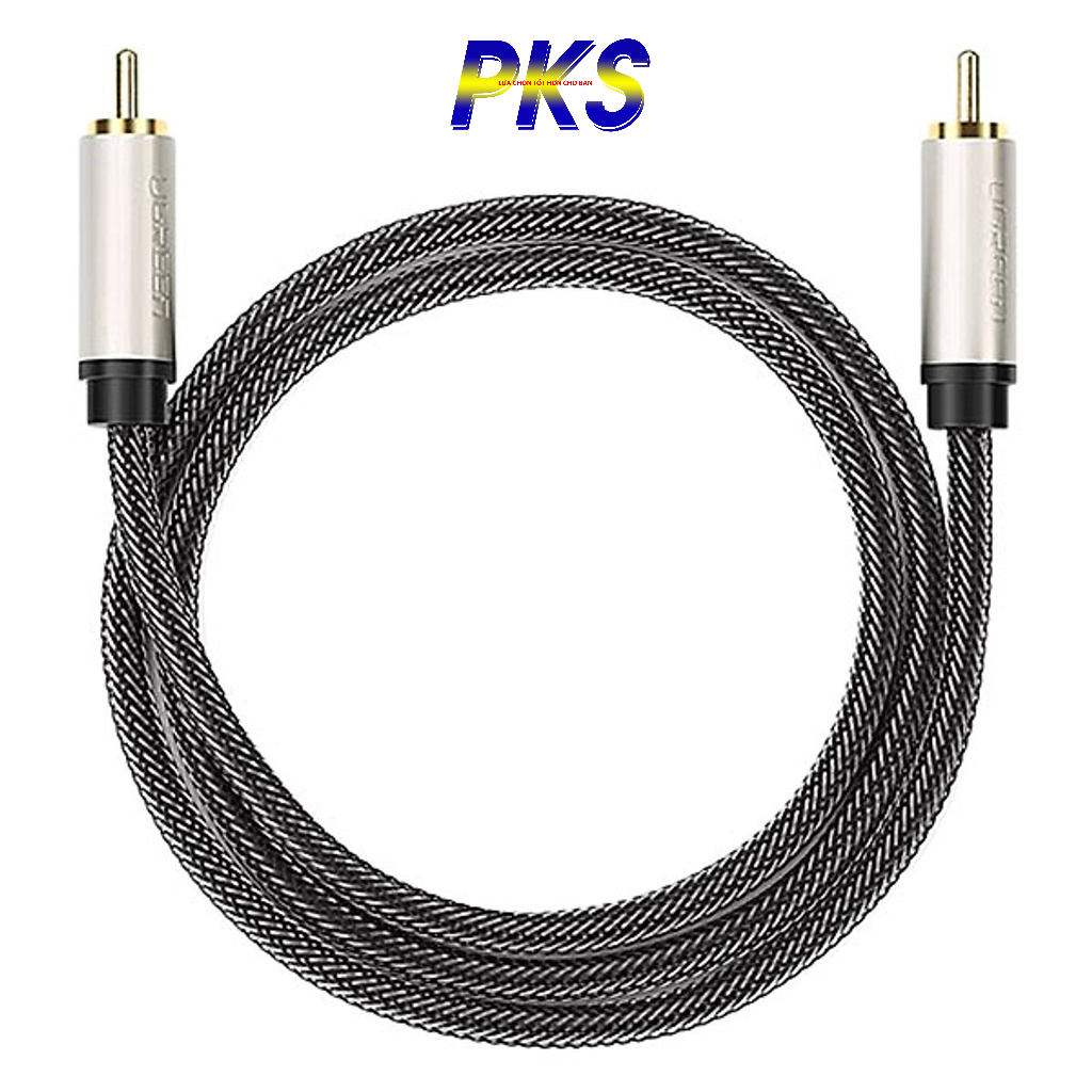 Cáp âm thanh số 2 đầu RCA Coaxial dài từ 1m đến 3m UGREEN AV133 - Hàng phân phối chính hãng - Bảo hành 18 tháng