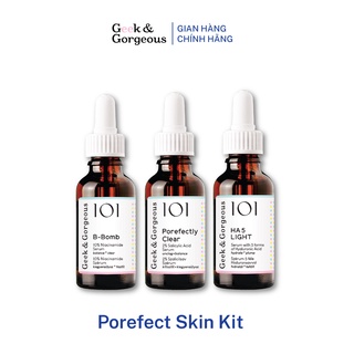  Combo 3 sản phẩm chăm sóc da dầu Geek&Gorgeous 90ML  30ml + 30ml +30ml  