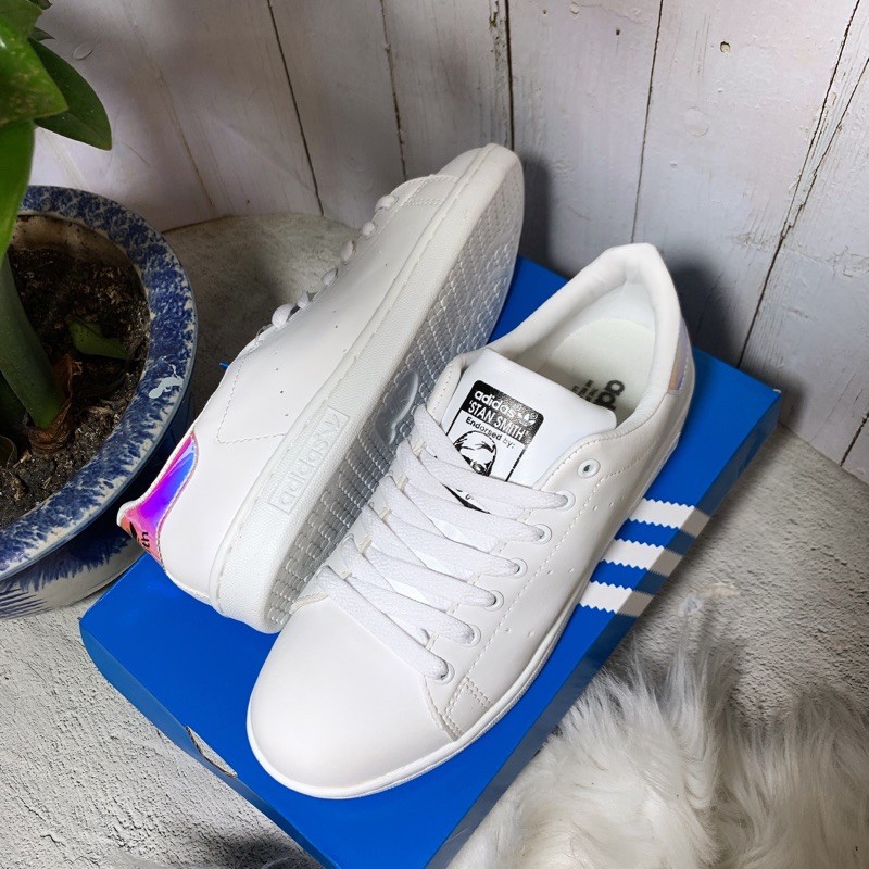 Giày add stan smith gót cầu vồng loại đẹp xịn - súp 694