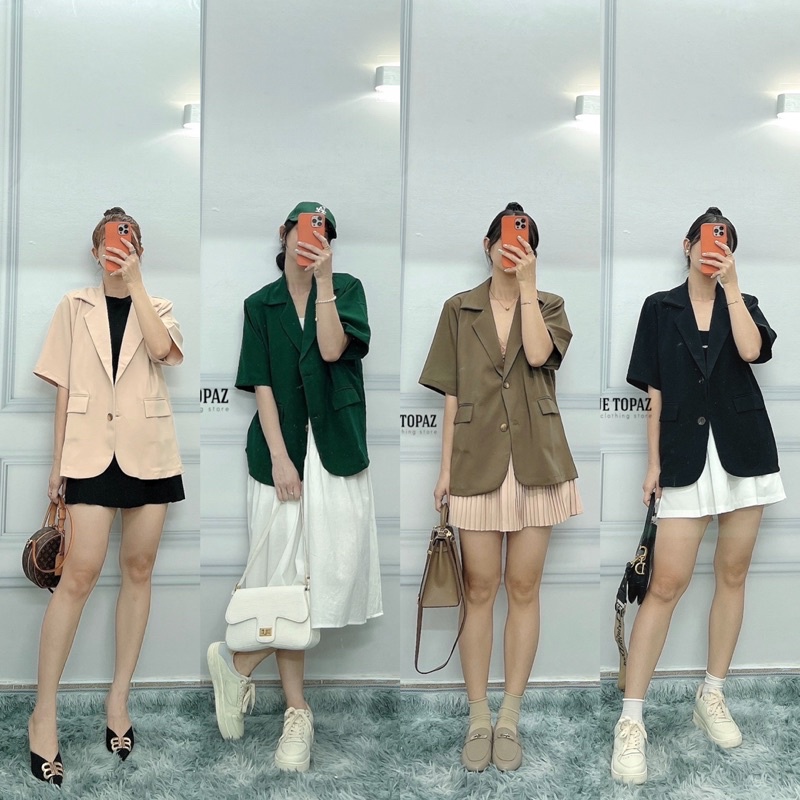 áo blazer tay ngắn 1 lớp | BigBuy360 - bigbuy360.vn
