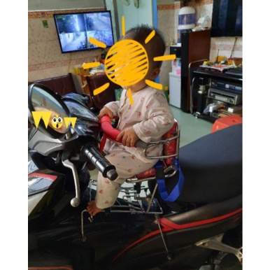 Ghế đi xe số cho xe Air Black