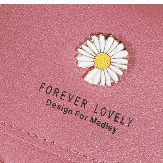 Ví Ngắn Nữ FOREVER LOVELY Hoa Cúc Đựng Thẻ Siêu Đẹp