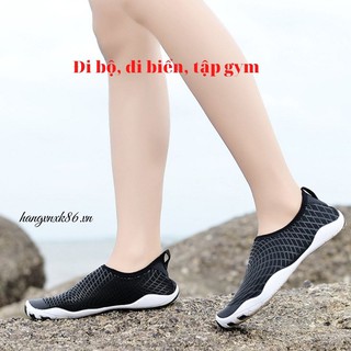 Giày đi biển, giày đi bơi, đế cao su co giãn, siêu ôm, chống trơn trượt, bảo vệ chân khỏi vật sắc nhọn