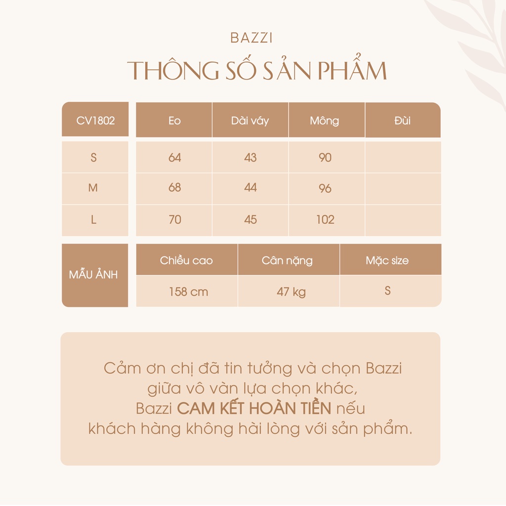 Chân váy bèo xếp ly Bazzi