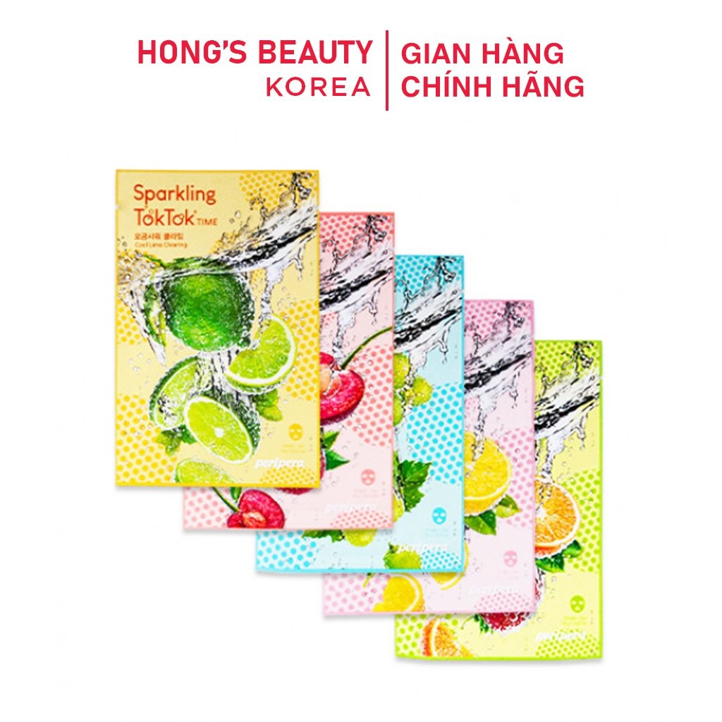 Mặt nạ giấy Peripera Sparkling Toktok Time Mask Sheet 18g - HONGS BEAUTY