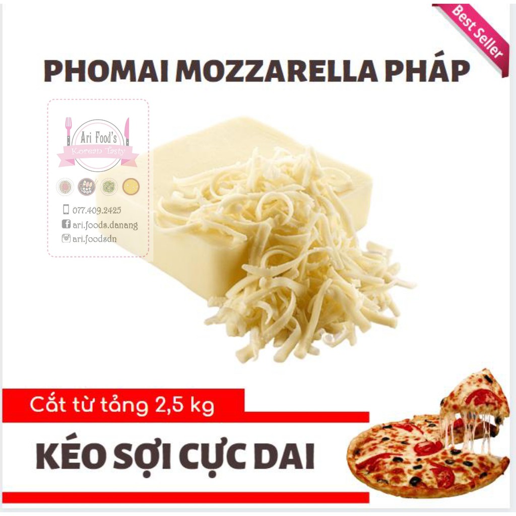 Phô Mai Mozzarella BÀO SỢI SẴN SIÊU NGON Túi 200gram - CHUYÊN LÀM PIZZA -  DATE 12/2023