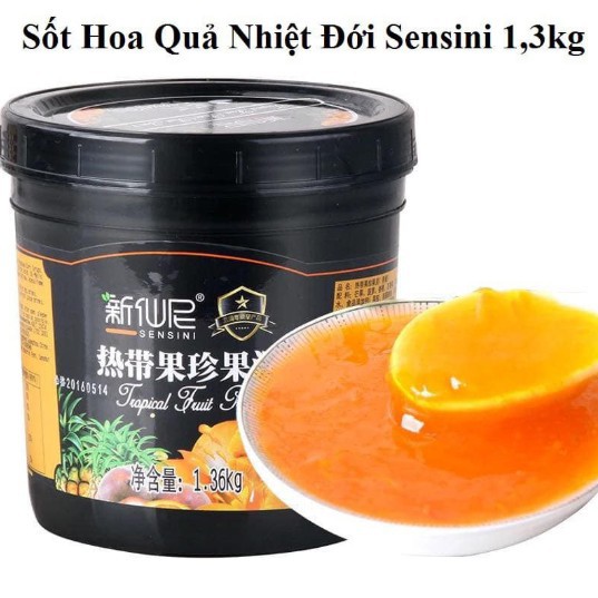Mứt Sauce/ Sốt Hoa Quả Nhiệt đới Sensini hộp 1,36kg