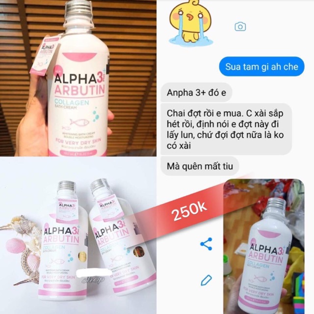 Sữa tắm Alpha3 450ml #250k/chai ( HSD: 3 năm )