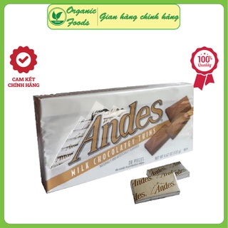 Kẹo Socola Sữa Andes Mỹ vỉ 28 viên 132gr - Andes Milk Chocolatey Thins