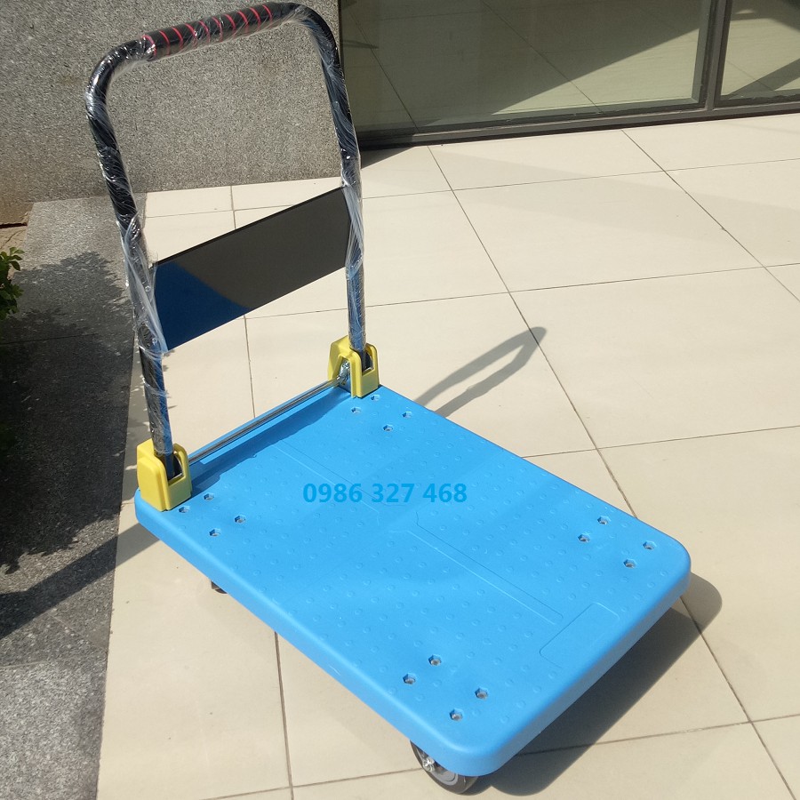 Xe Kéo Hàng 4 Bánh , Xe Đẩy Hàng 4 Bánh Giá Rẻ - 150kg Tay Đẩy Gấp Gọn
