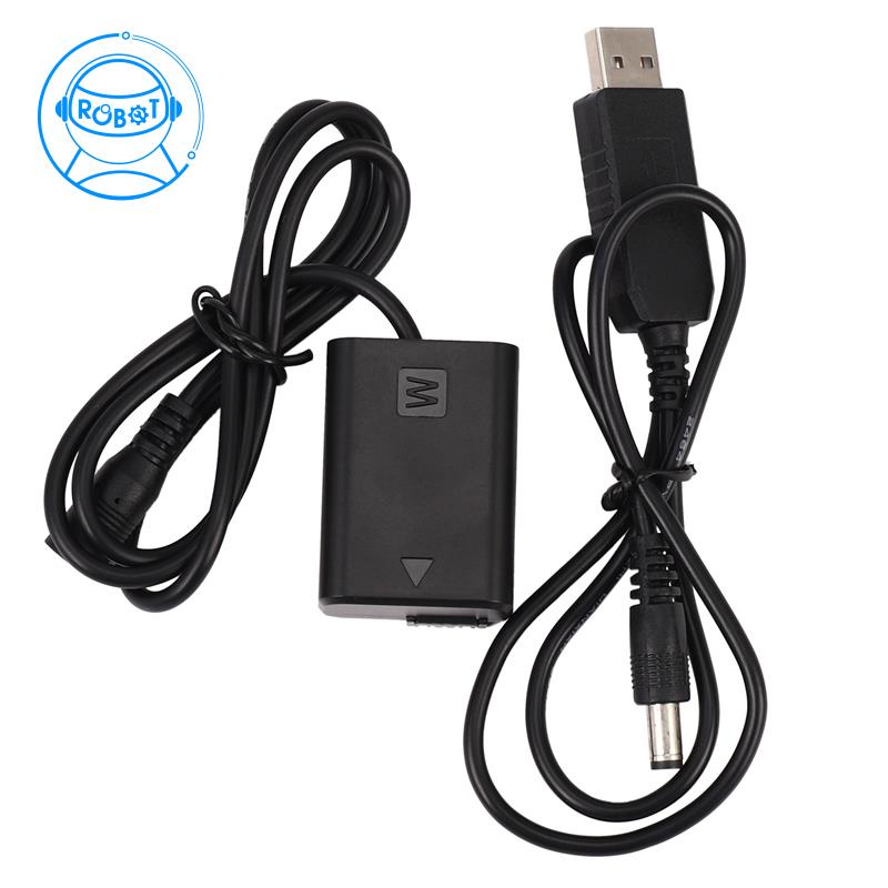 Bộ chuyển đổi nguồn W/Dc USB 5C 2A pin ảo Np-Fw50 cho Sony A7R/A7/A7S/A7S Ii/A5000/A5100/A6000/A6500/Alpha Nex-3/Nex-5
