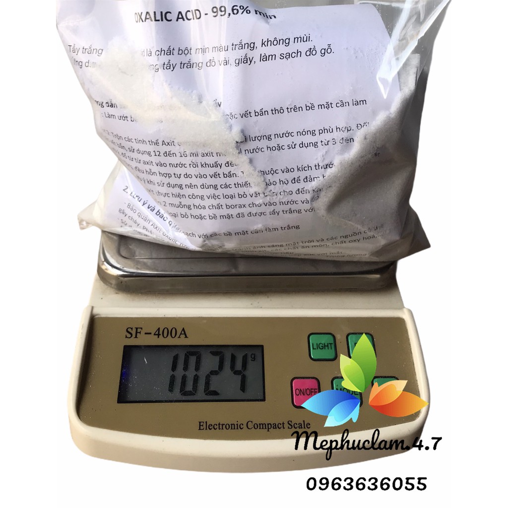 [1 kg] Oxalic acid (Bột chanh, bột tẩy trắng)