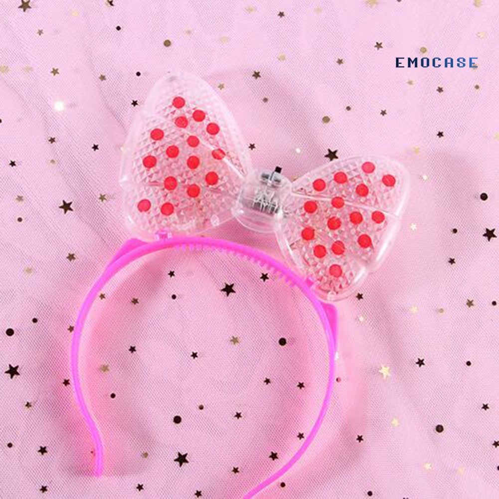 Băng Đô Nơ Có Đèn LED Phát Sáng