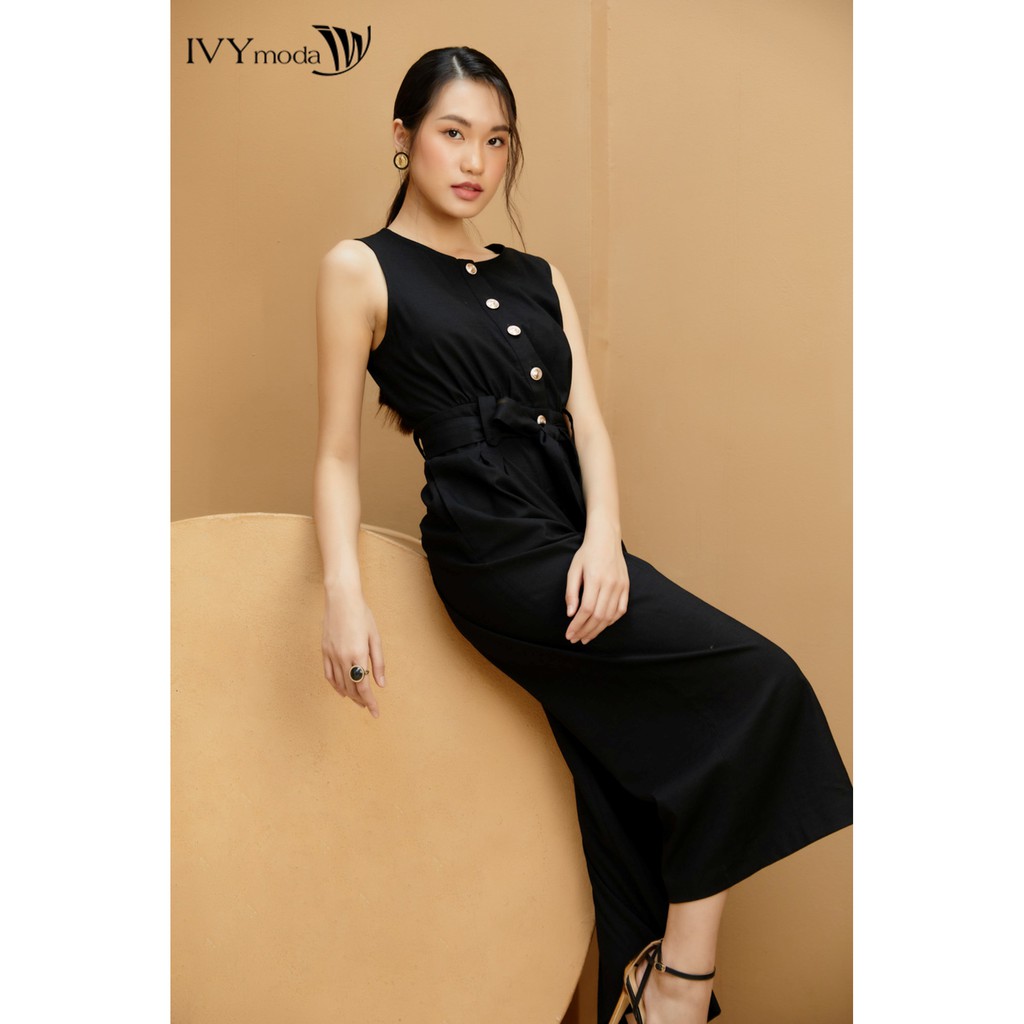 Jumpsuit quần dài nữ thiết kế IVY moda MS 18B8599