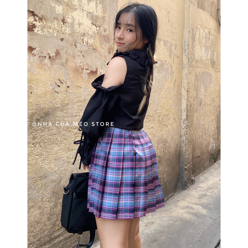 ( Ảnh thật) CHÂN VÁY CARO ULZZANG [ Nhà của méo store ] | BigBuy360 - bigbuy360.vn