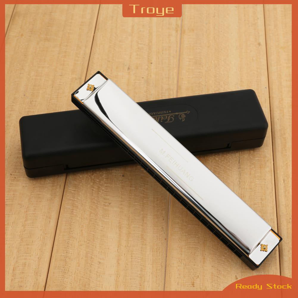 Kèn Harmonica Kim Loại 24 Lỗ