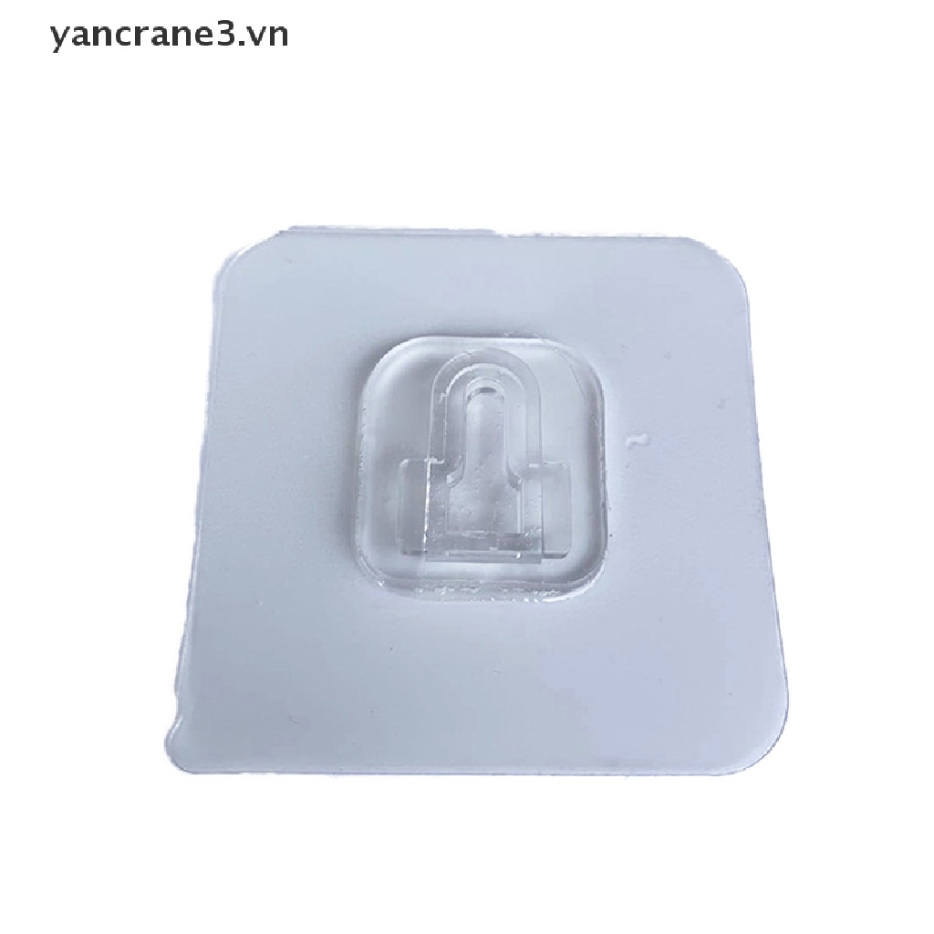 1 Cặp Móc Treo Đồ Dán Tường Tự Dính Hai Mặt Tiện Lợi