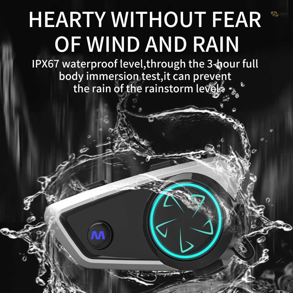 Mũ Bảo Hiểm Tích Hợp Liên Lạc Điện Đàm X5 BT 1000M Chống Thấm Nước Và Giảm Tiếng Ồn