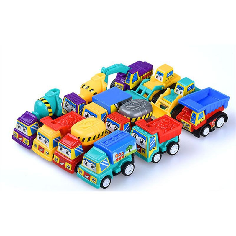 Set 6 Mô Hình Xe Cứu Hỏa Đồ Chơi Mini Cho Bé