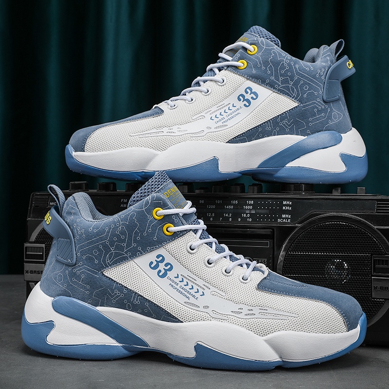 Giày Sneaker Cổ Cao Đế Mềm Chống Trượt Thời Trang Mùa Thu 2022 Cho Nam