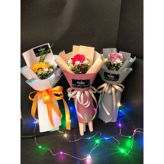 [HÀ NỘI] 2 Bó hoa HỒNG sáp 1 bông ĐẢM BẢO Y HÌNH