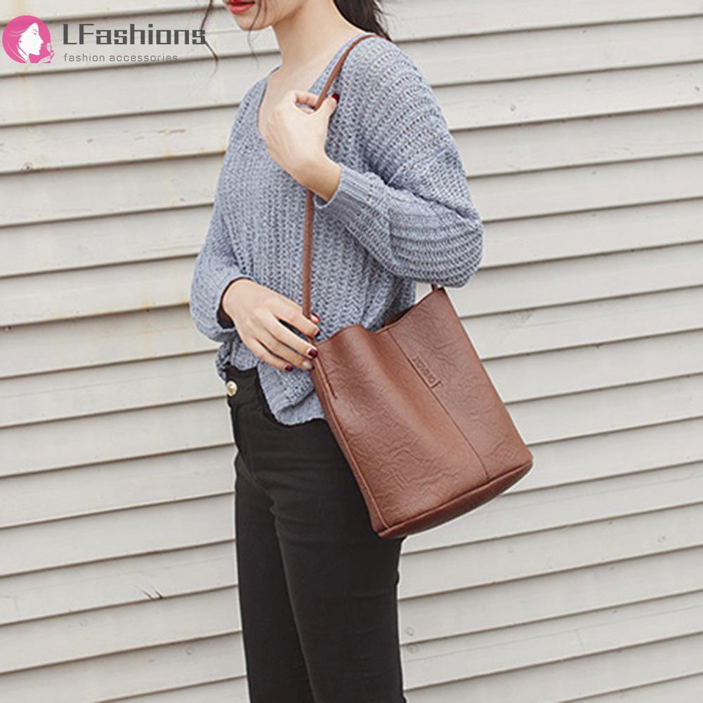 Túi da đeo chéo vai thời trang cổ điển đơn giản thời trang cho nữ