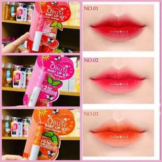 💞 [CHÍNH HÃNG] SON DƯỠNG OBUSE LIP ICE HƯƠNG TRÁI CÂY LÊN MÀU SIÊU THƠM 💞