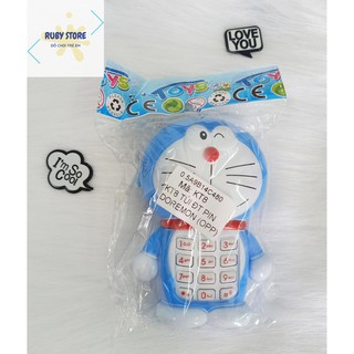 ĐỒ CHƠI ĐIỆN THOẠI DORAEMON CÓ DÂY ĐEO CỔ CHO BÉ (Dùng pin)