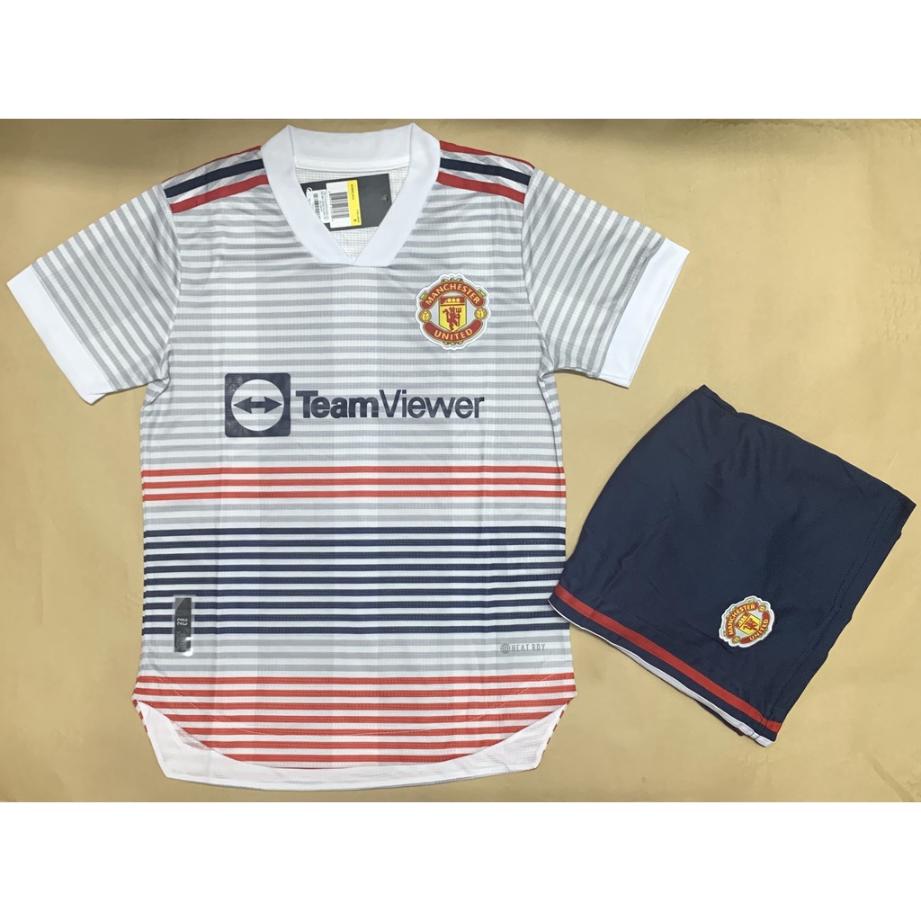 Áo Đá Bóng Clb Mu Mùa Giải 22/23 Sân Nhà, Bộ Quần Áo Bóng Đá Manchester United 2022-2023 Sân Khách Hàng Thái Cao Cấp