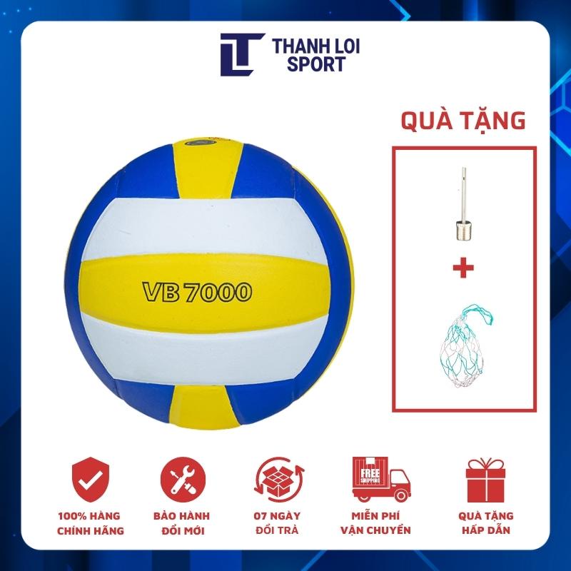 Quả bóng chuyền, banh bóng chuyền Thăng Long VB7000 da Nhật chính hãng - Tặng kim bơm + túi lưới