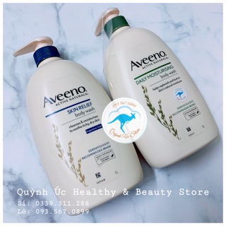 Sữa tắm Aveeno Úc 1L mẫu mới