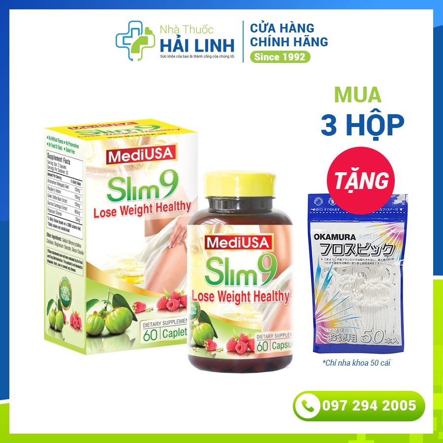 Viên uống giảm cân MediUSA⚡Nhập khẩu Mỹ⚡Hộp 60 viên hỗ trợ giảm cân hiệu quả