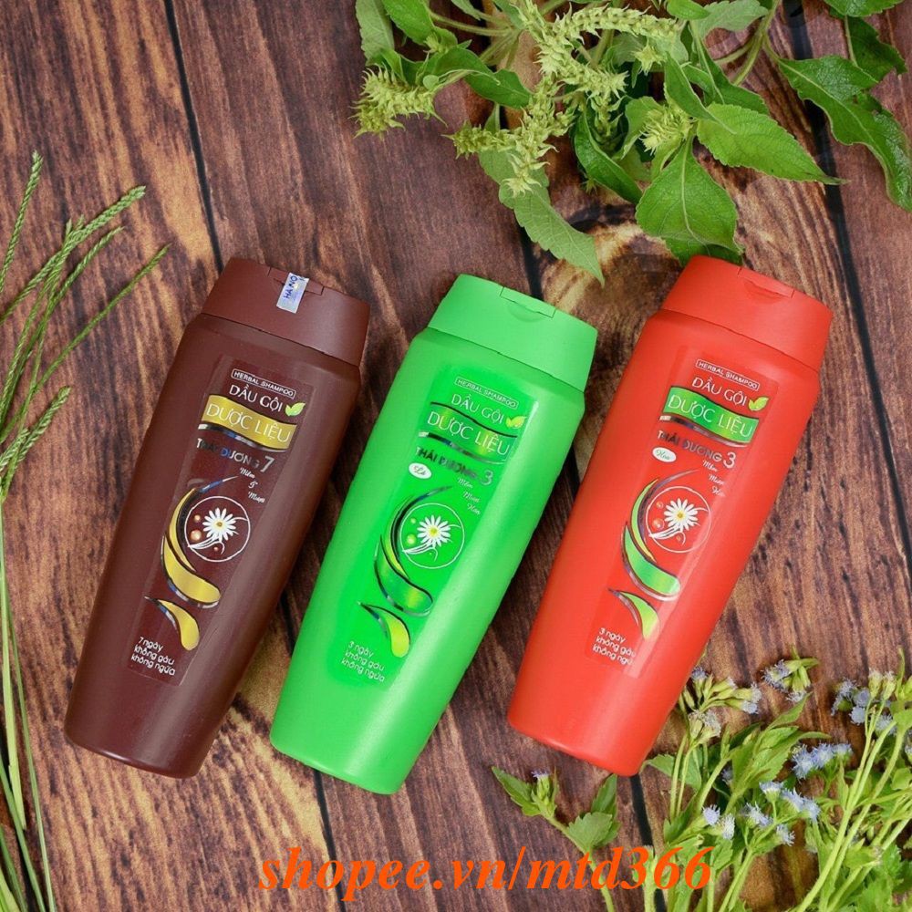 Dầu Gội Đầu 200ml Dược Liệu Thái Dương 3 Hương Lá