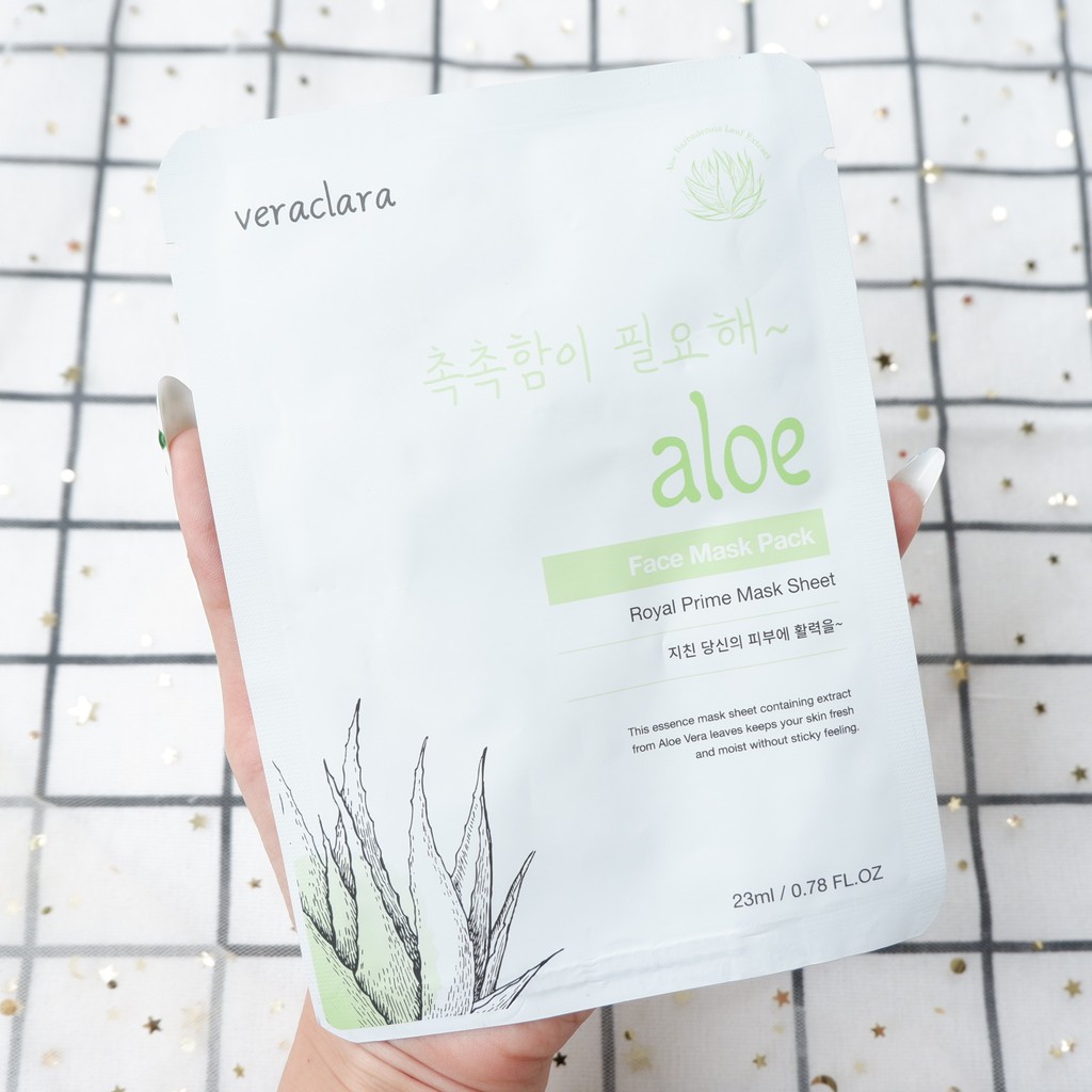 Mặt nạ Veraclara chiết xuất từ thiên nhiên giúp dưỡng trắng, cấp ẩm 23ml NPP Shoptido | BigBuy360 - bigbuy360.vn