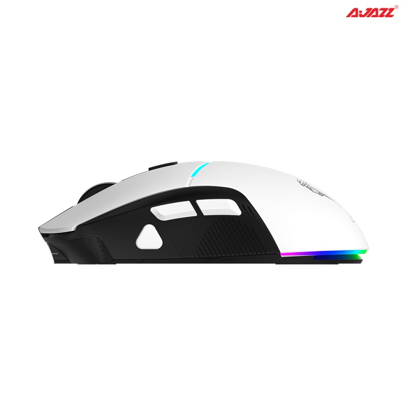 Chuột Không Dây Ajazz DMW150 RGB Black/White- Dual mode 2.4G/ Type-C Gaming Mouse