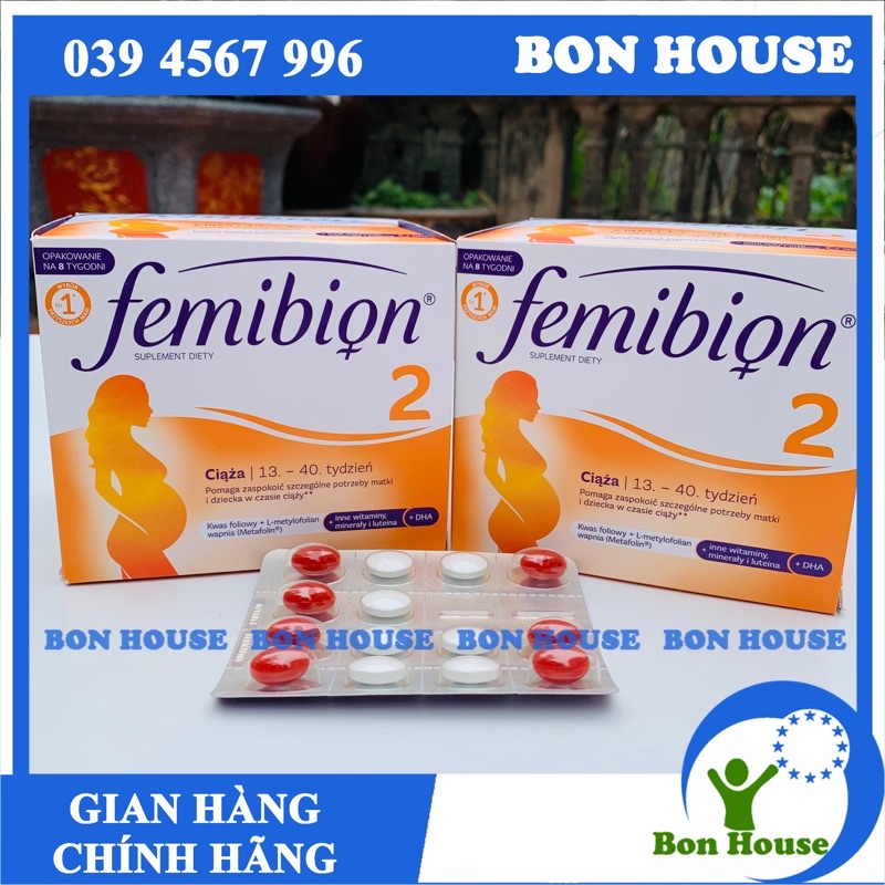 Femibion 2 ( 8 tuần) chính hãng, đủ bill