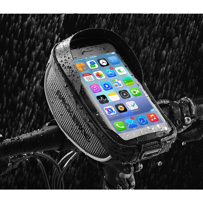 Túi đựng điện thoại xe đạp ROCKBROS gắn tay lái tiện lợi