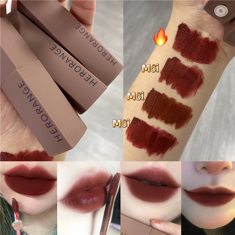 Set 6 Son Môi Dạng Lỏng Chống Thấm Nước Lâu Trôi Màu Sắc Thời Trang
