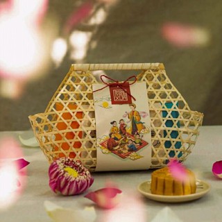Giỏ đựng quà hoa quả đan bằng tre