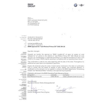 RHEINOL PREMIUM BOX - BMW (máy N20) - Bộ Dầu Nhớt Nhập Khẩu Đức Cao Cấp