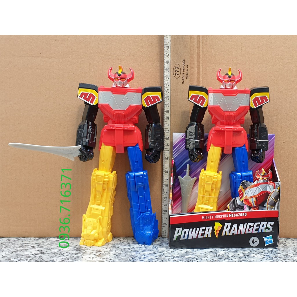 Đồ Chơi Mô Hình Robot Siêu Nhân Power Rangers cao 25cm hàng Hasbro