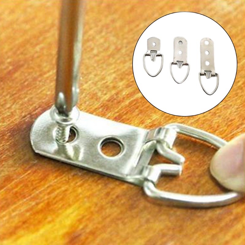 Set 415 Móc Treo Ảnh Kèm Ốc Vít Hình Chữ D Chịu Lực Tốt