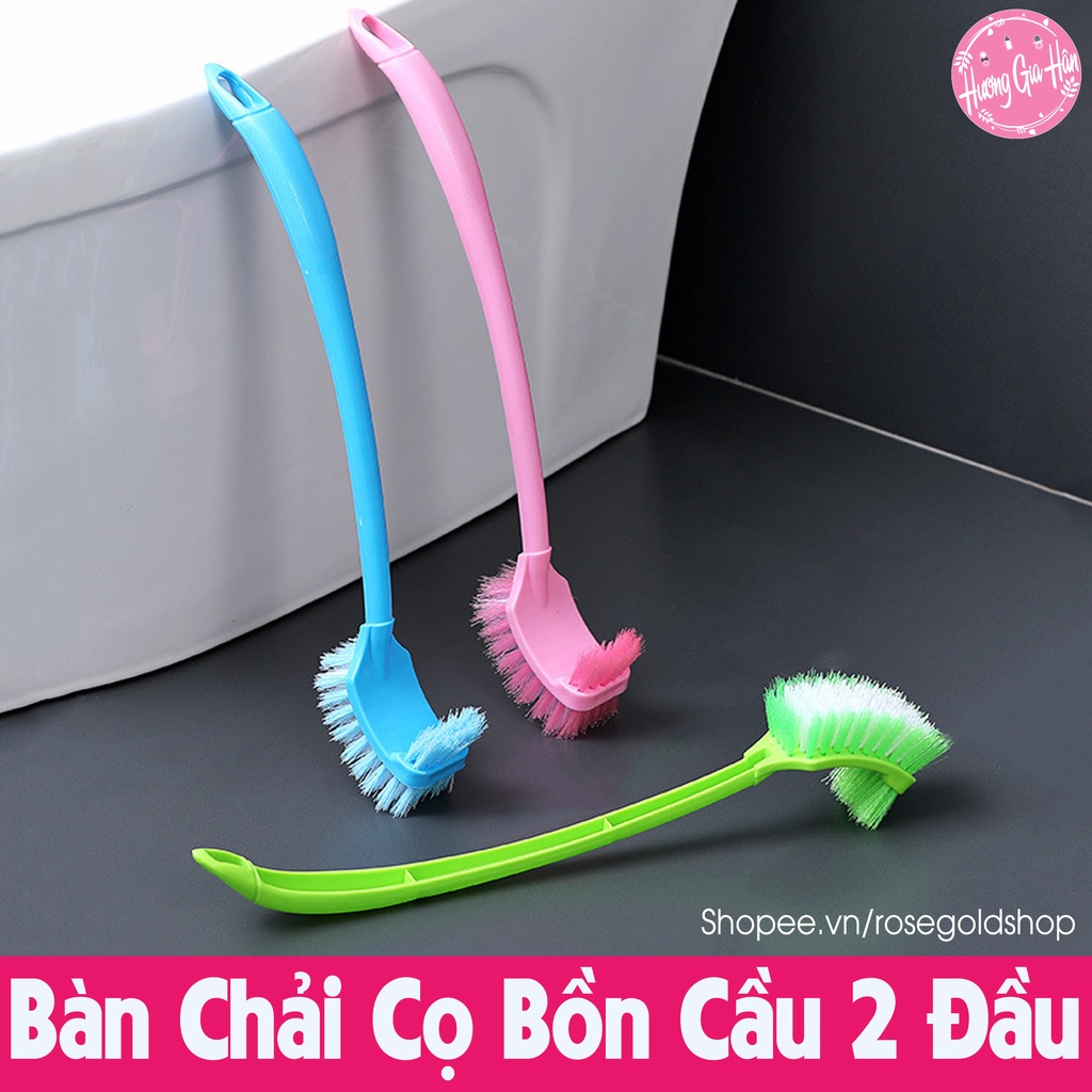 Bàn Chải Cọ Bồn Cầu 2 Đầu Tiện Dụng, Giúp Chị Em Tiết Kiệm Thời Gian Hơn