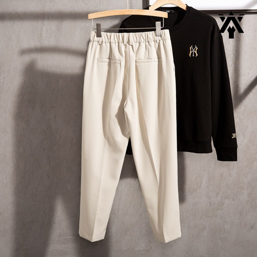 Quần Tây Nam ANYOUNG Quần Âu Nam Dáng Baggy Có Chun Sau Lưng Không Nhăn Không Bai Xù Phong Cách Hàn Quốc Qd40