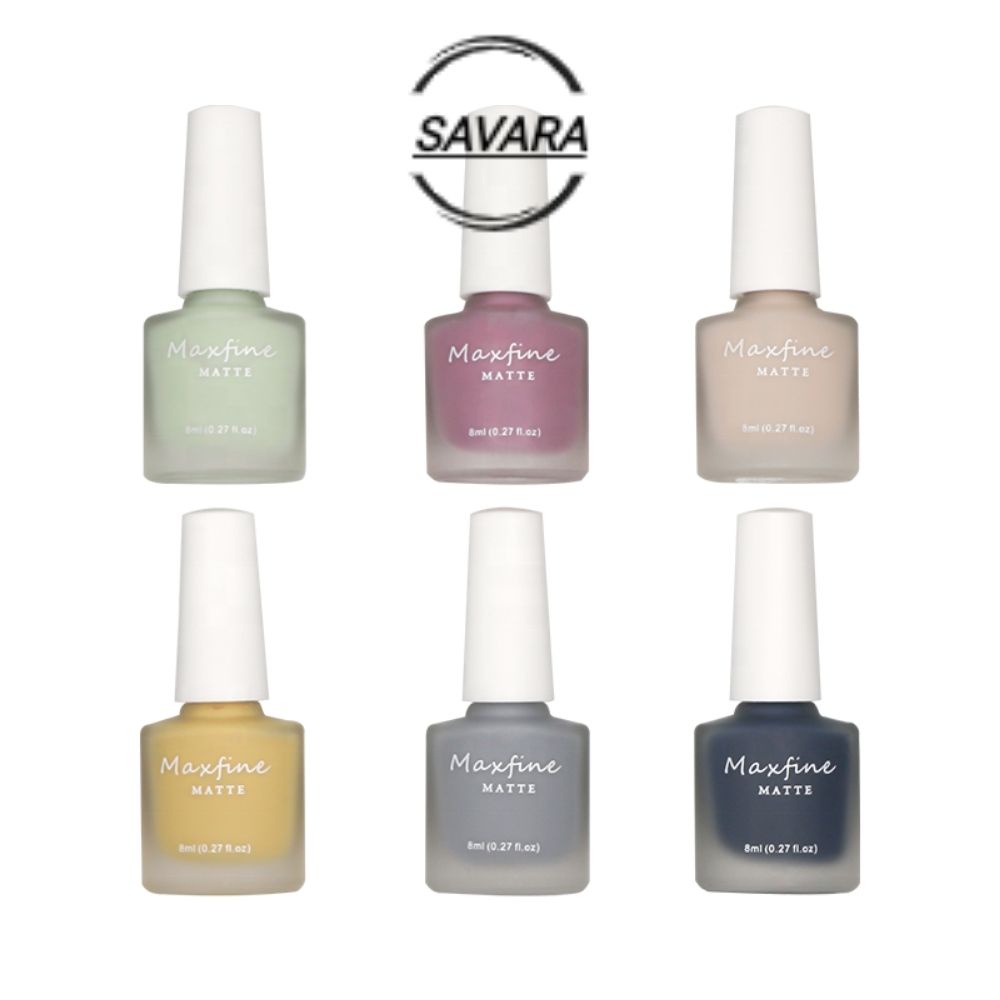 Sơn móng tay MaxFine, sơn móng tay không độc hại. Màu matte.Mã màu S01-S30. khô nhanh, không UV, bóc được