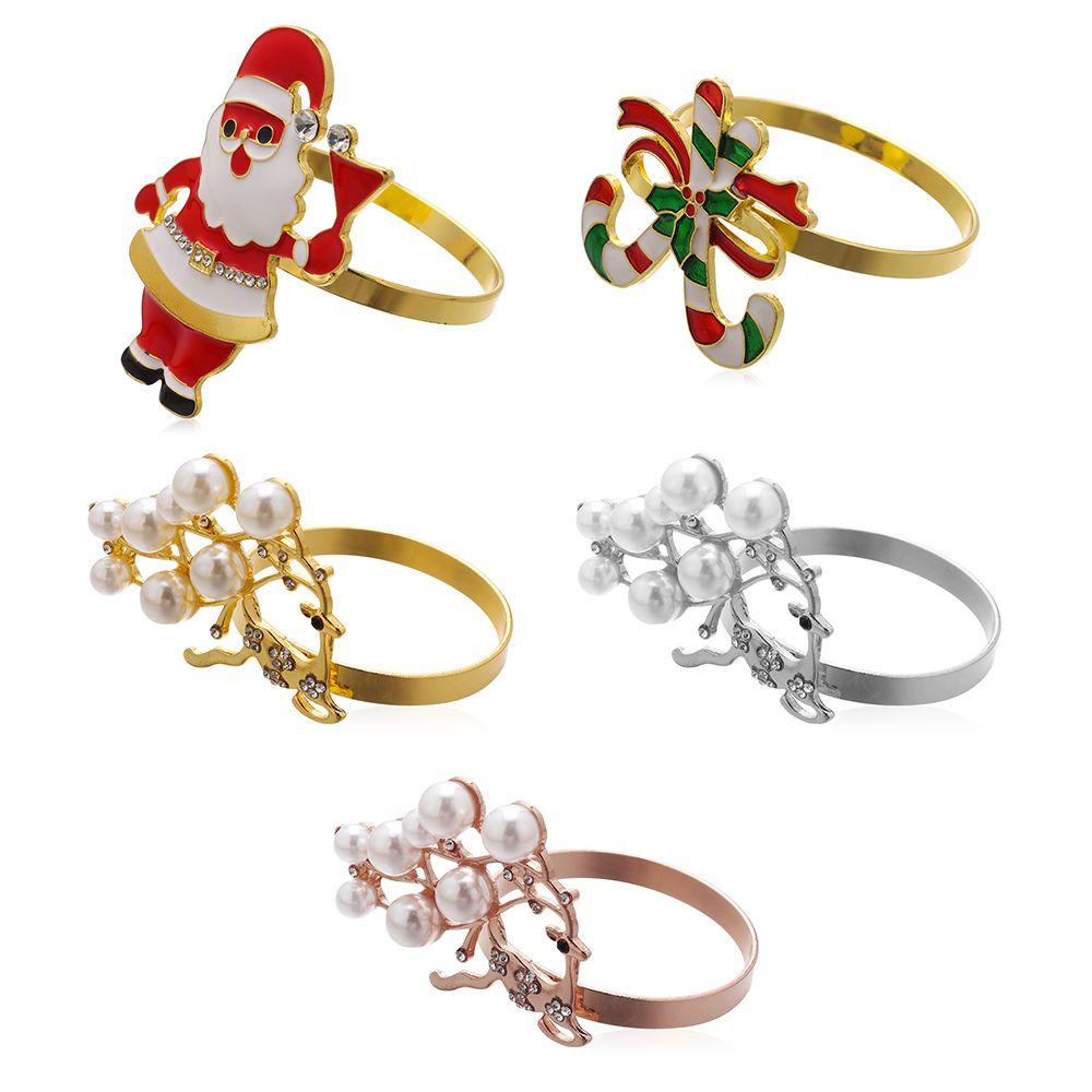 ESPO Vòng Giữ Khăn Ăn Trang Trí Bàn Tiệc Giáng Sinh