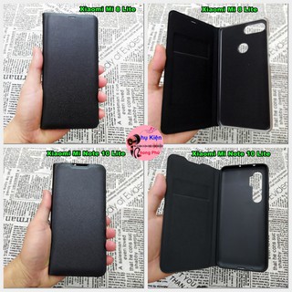 Bao da xiaomi mi 8 lite / mi note 10 lite kiểu dáng gấp 2 mặt và có phối ví sang trọng