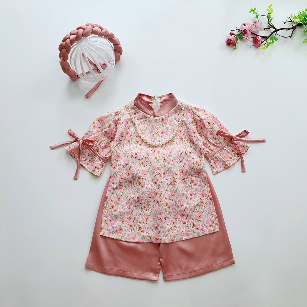 Áo Dài Lụa Thiết Kế, Áo Dài Lụa Cách Tân Nhiều Màu Sắc Xinh Xắn Cho Bé Yêu