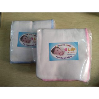 Khăn sữa xô trắng xuất nhật cao cấp loại 2 lớp và 4 lớp